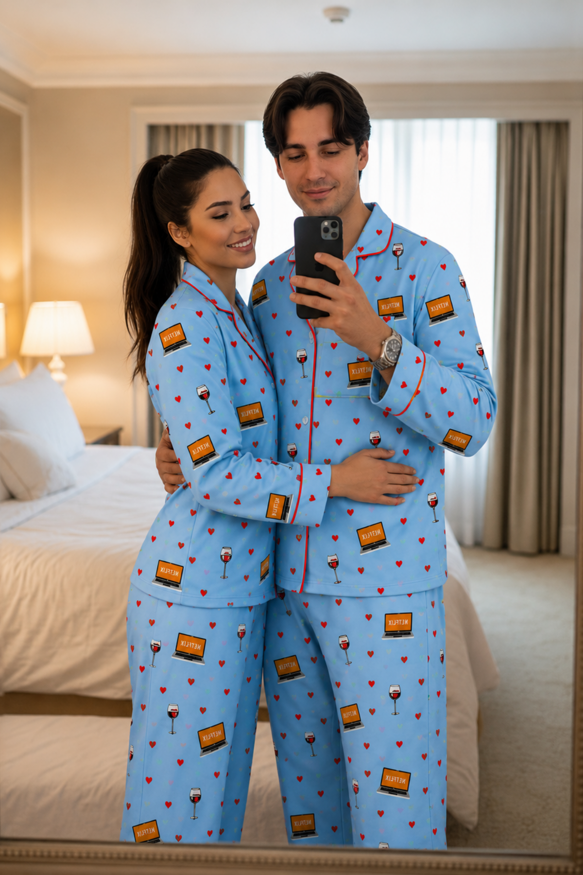 NETFLIX COUPLE NIGHTSUITS SET