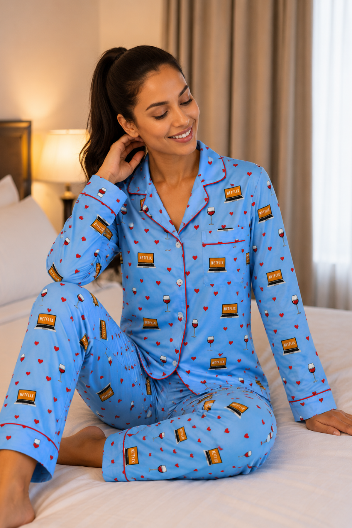 NETFLIX COUPLE NIGHTSUITS SET