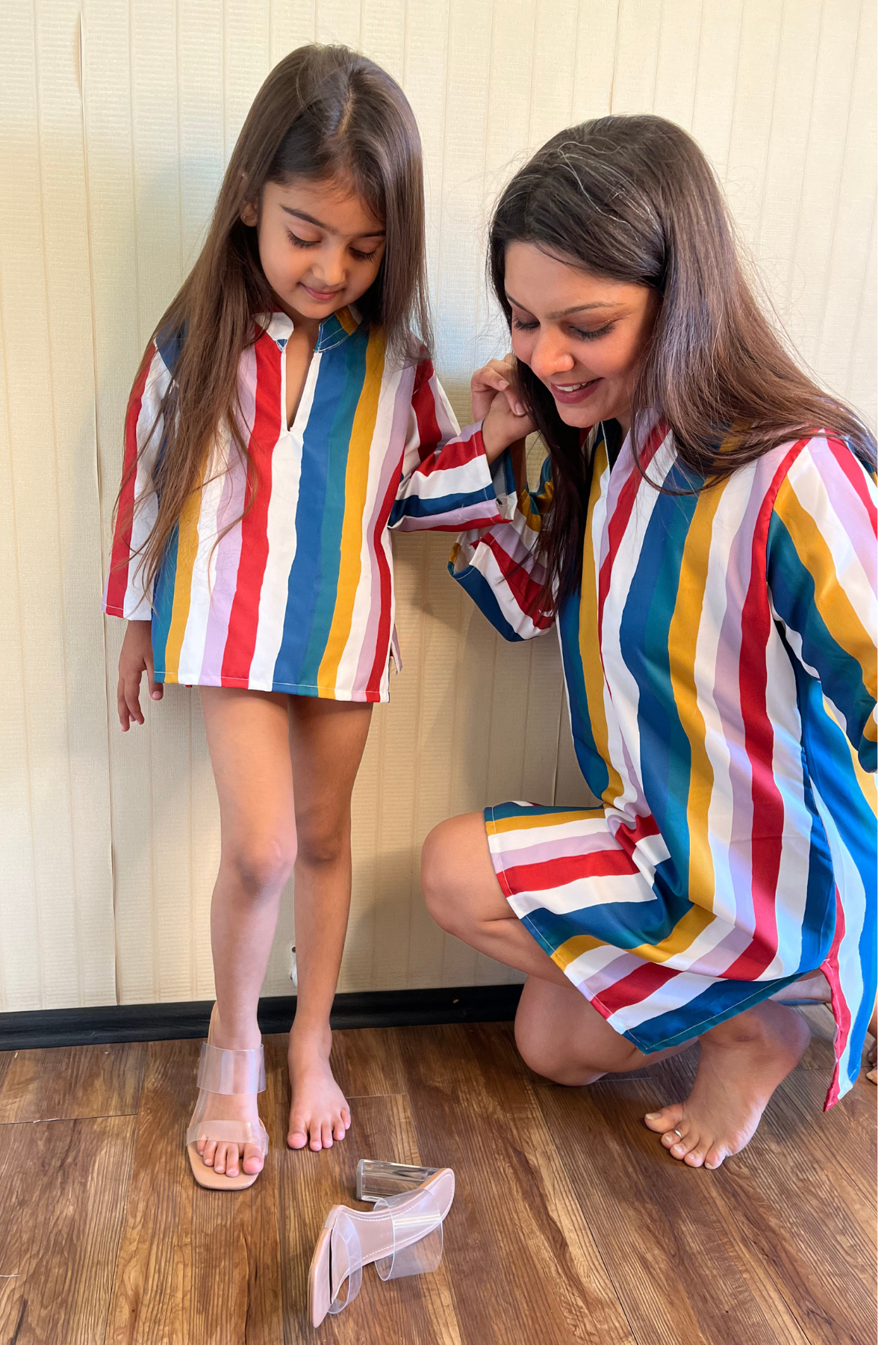 VIBRANT STRIPES KIDS NIGHTSUITS SET