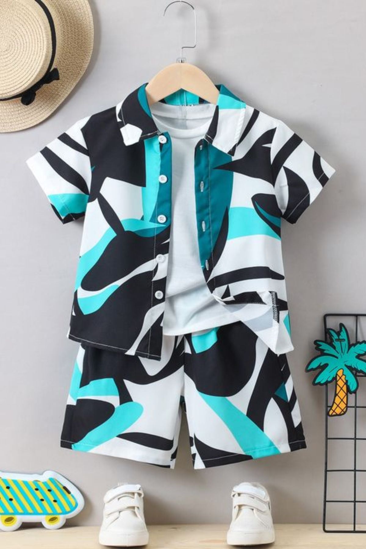 COLOR BLOCK BOYS COORDS SET