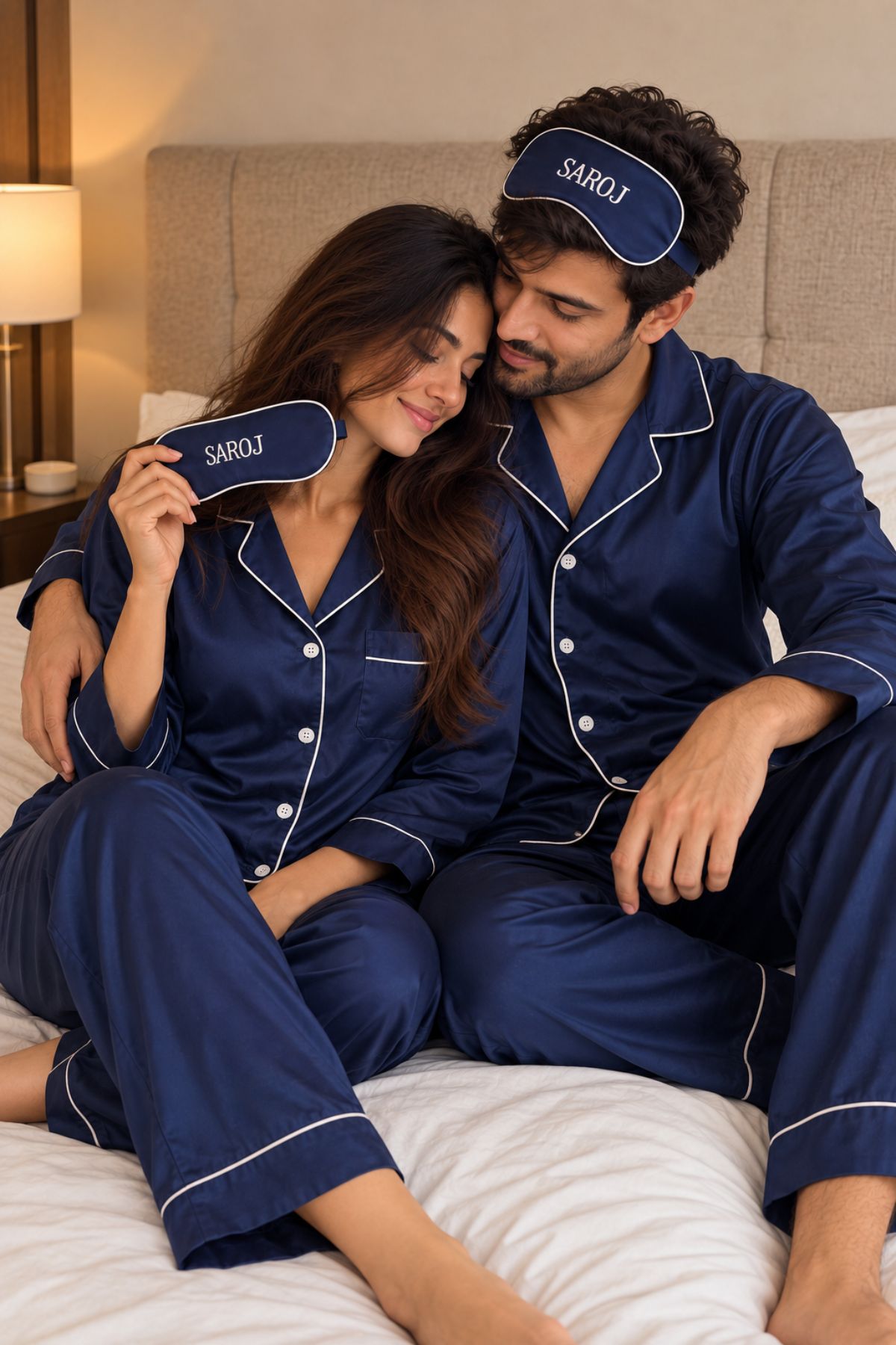 INDIGO CHARM COUPLE NIGHTSUITS  SET