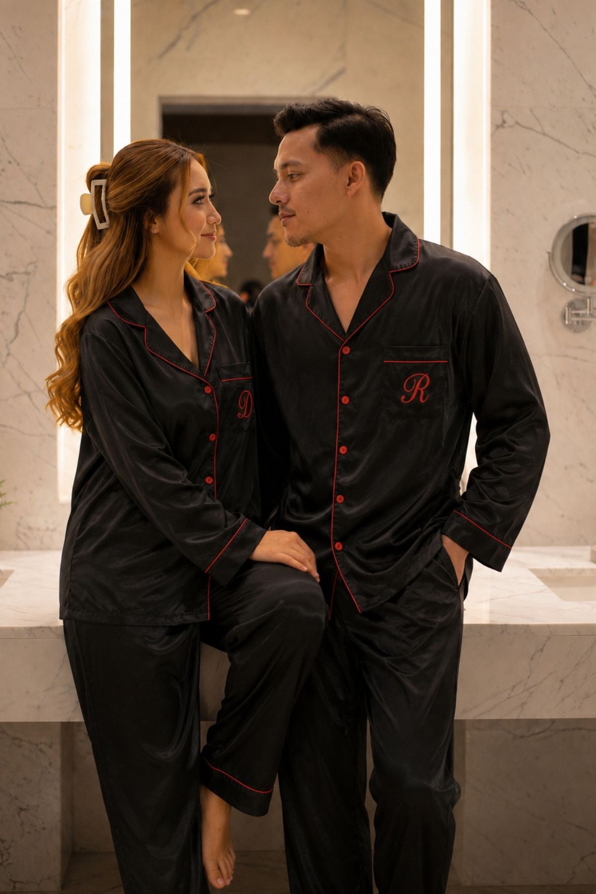 SHADOWED GRACE COUPLE NIGHTSUITS SET