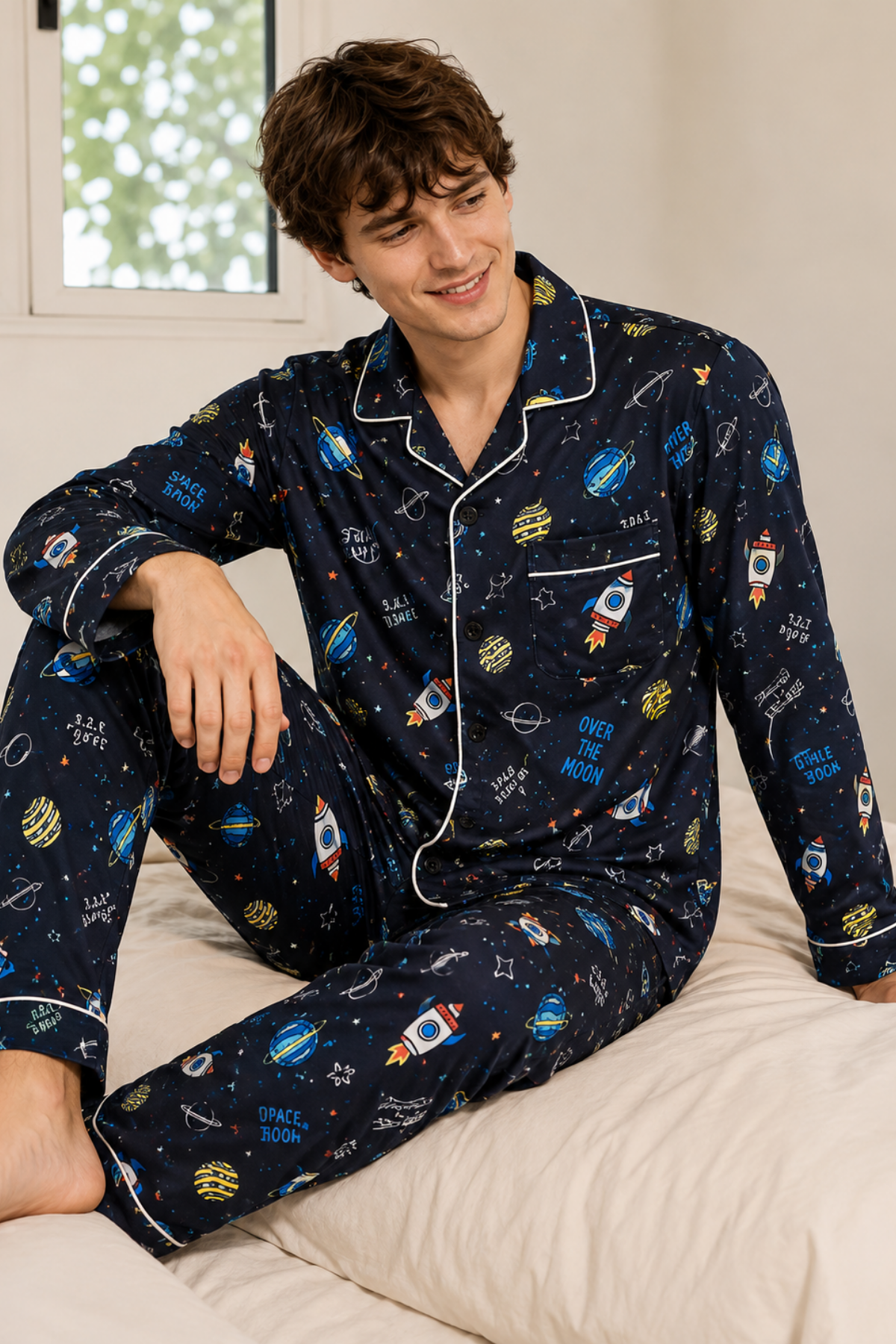 NEBULAR EXPLORER COUPLE NIGHTSUIT SET