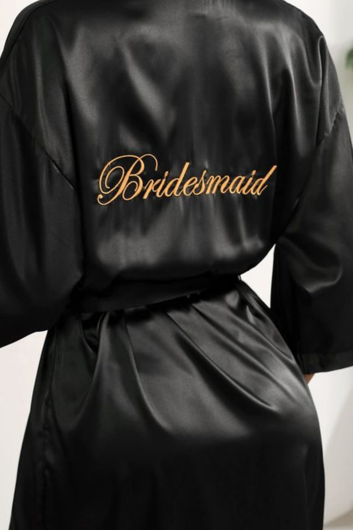 BLACK CHERRY BRIDESMAID ROBE