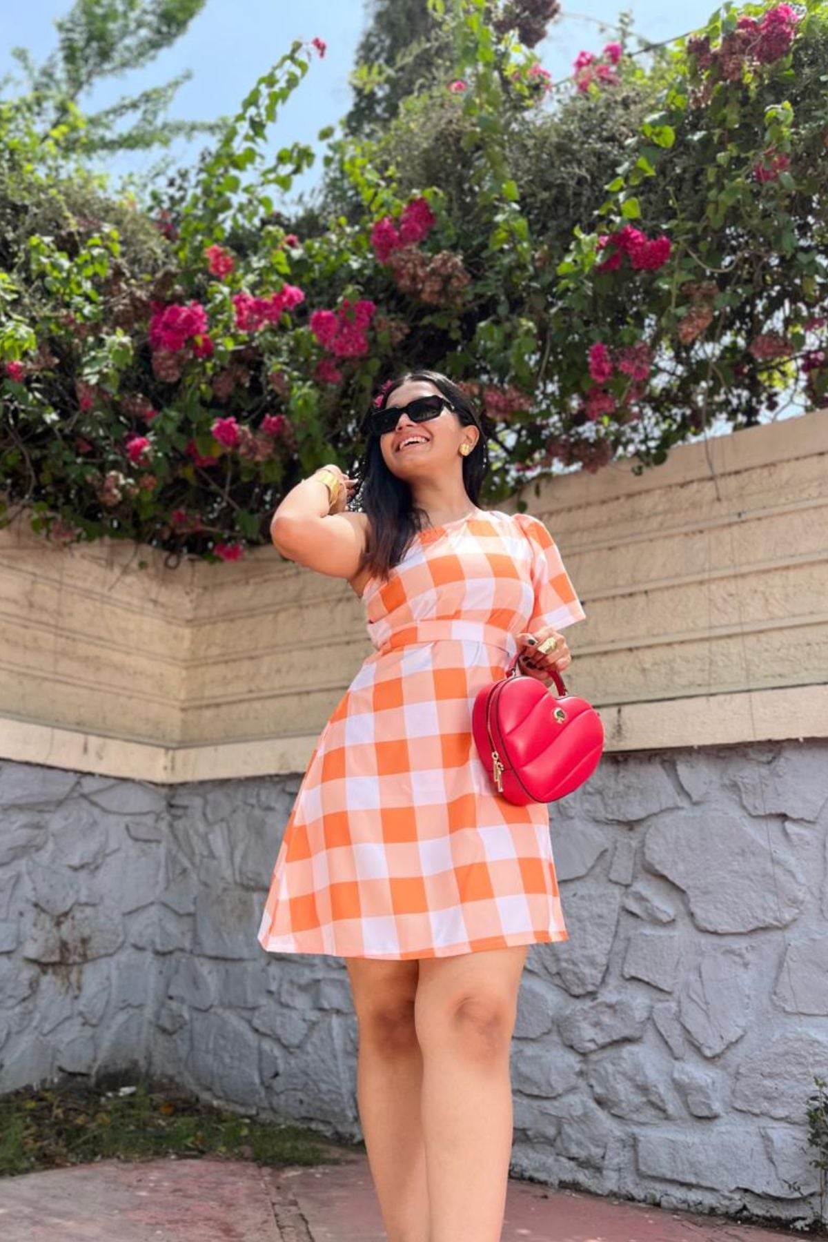 SUNSET BOXED WOMEN DRESS