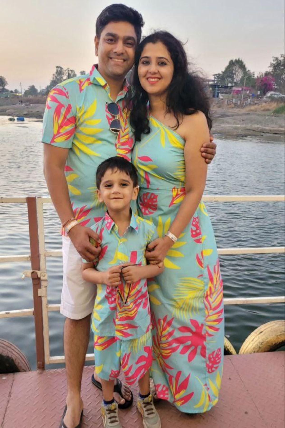 NEON PALM CINCO WOMEN DRESS