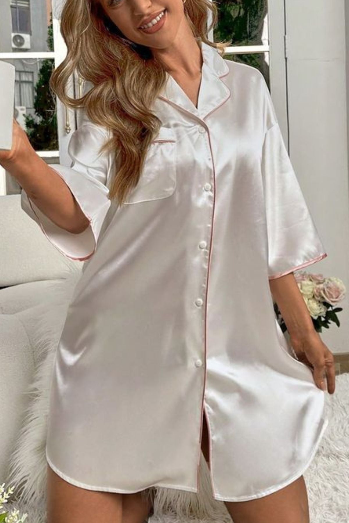 CRISP WHITE SHIRT DRESS