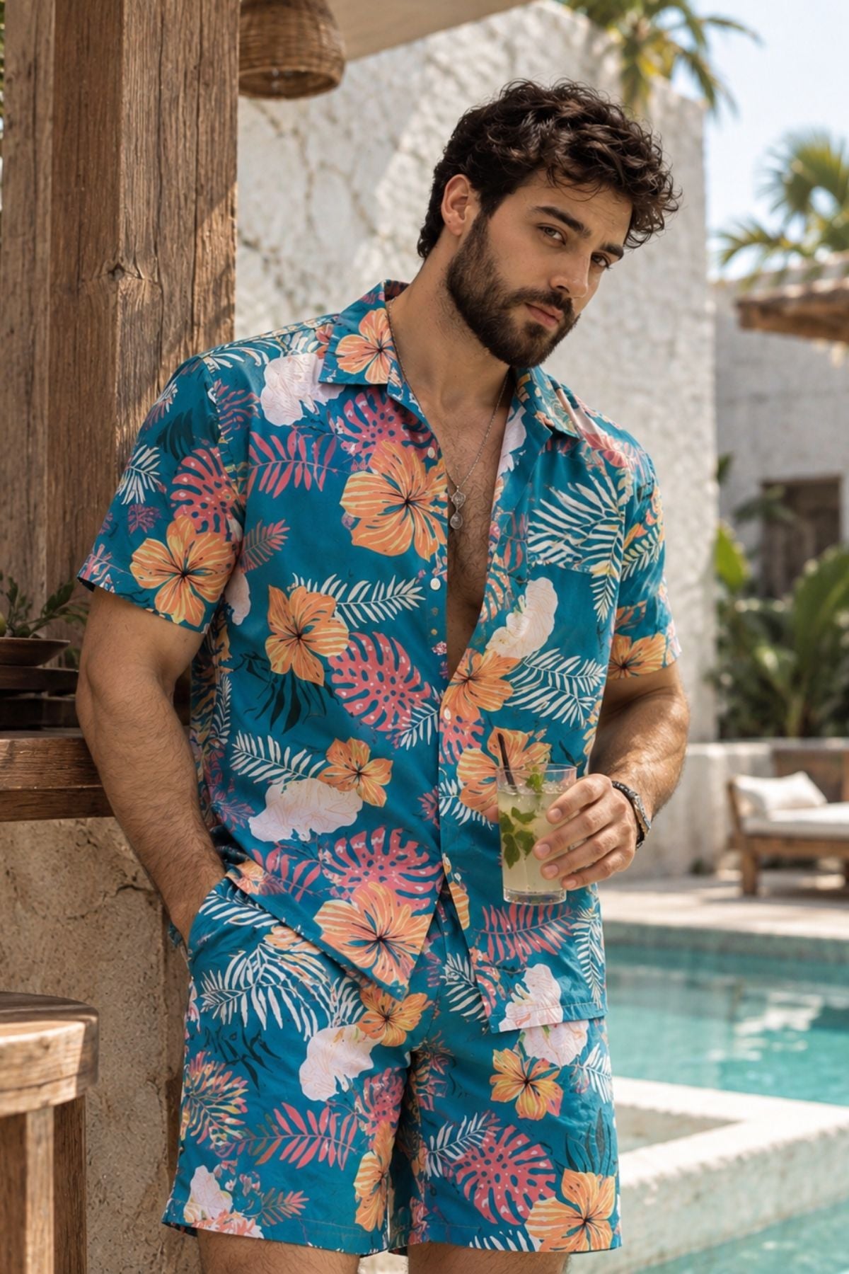 LUXE ISLAND MEN COORDS SET