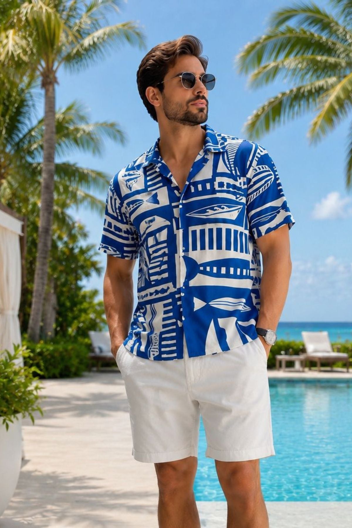 Island Sapphire Men Shirt