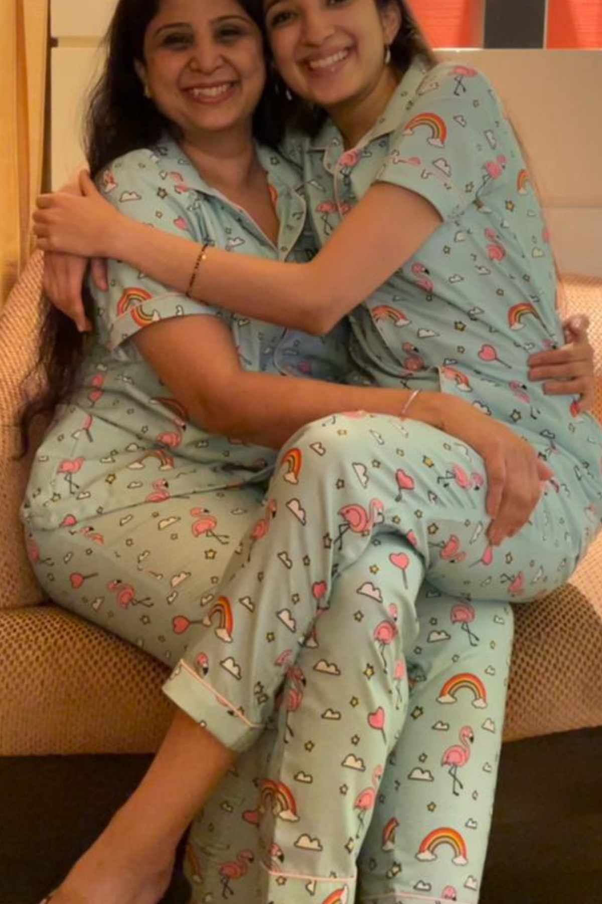 FLAMINGO FRENZY MEN NIGHTSUITS SET