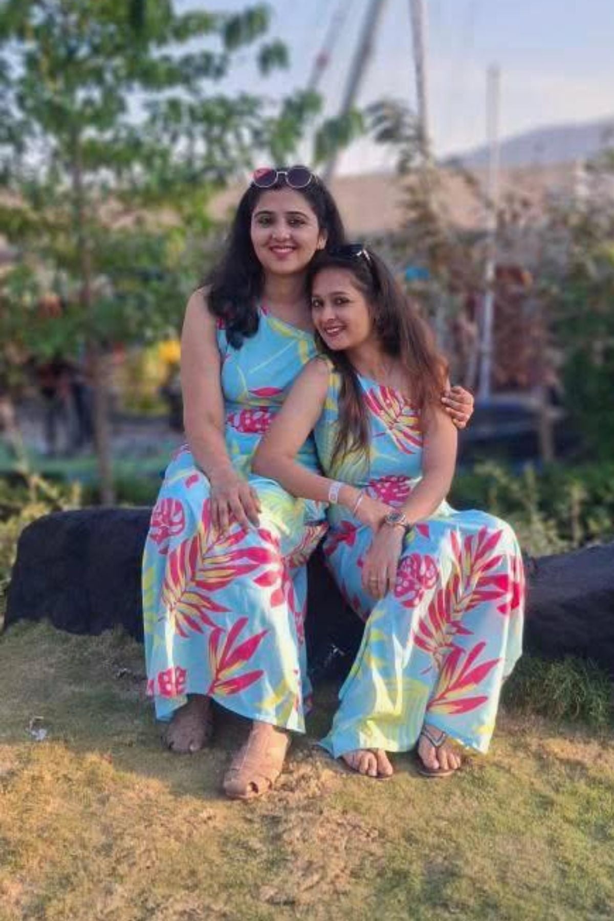 NEON PALM CINCO WOMEN DRESS