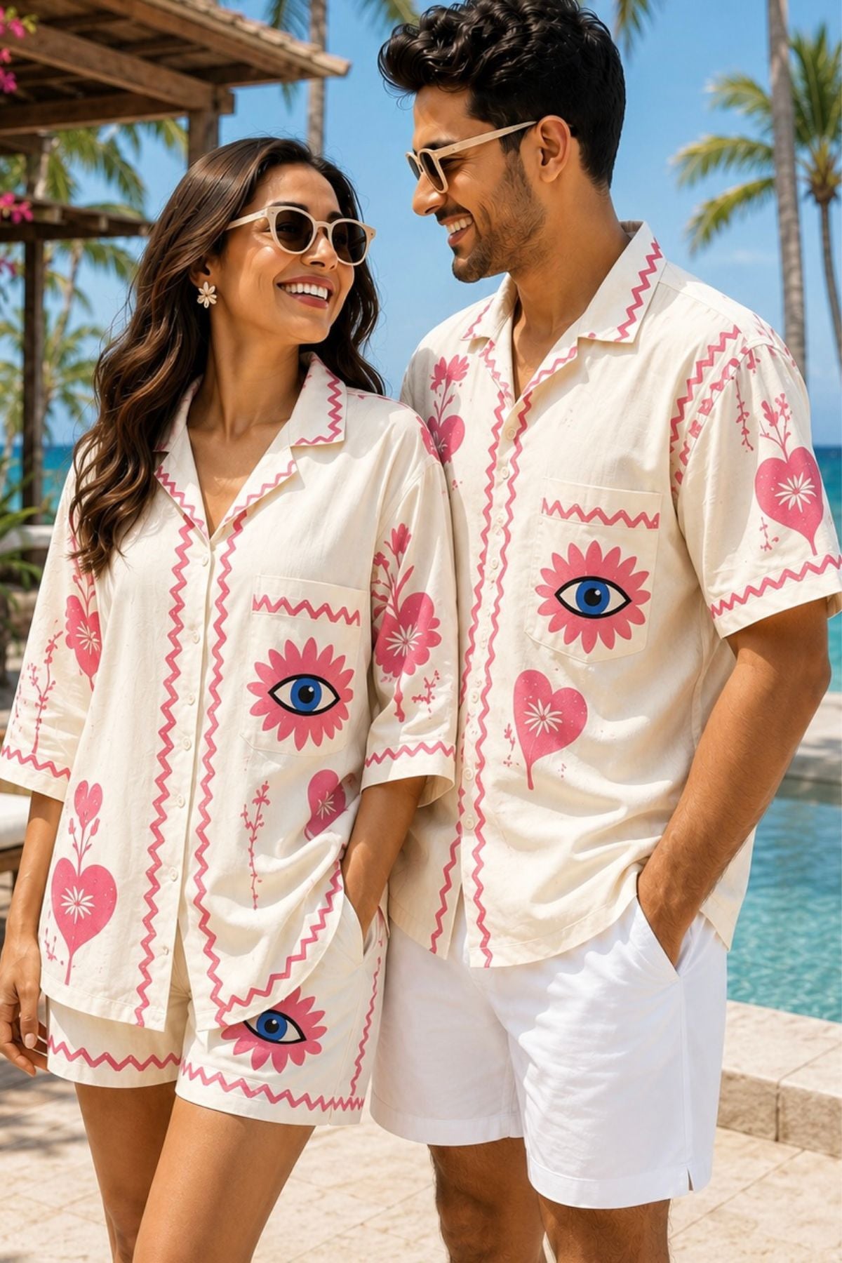 Rosy Evil Eye Men’s Shirt