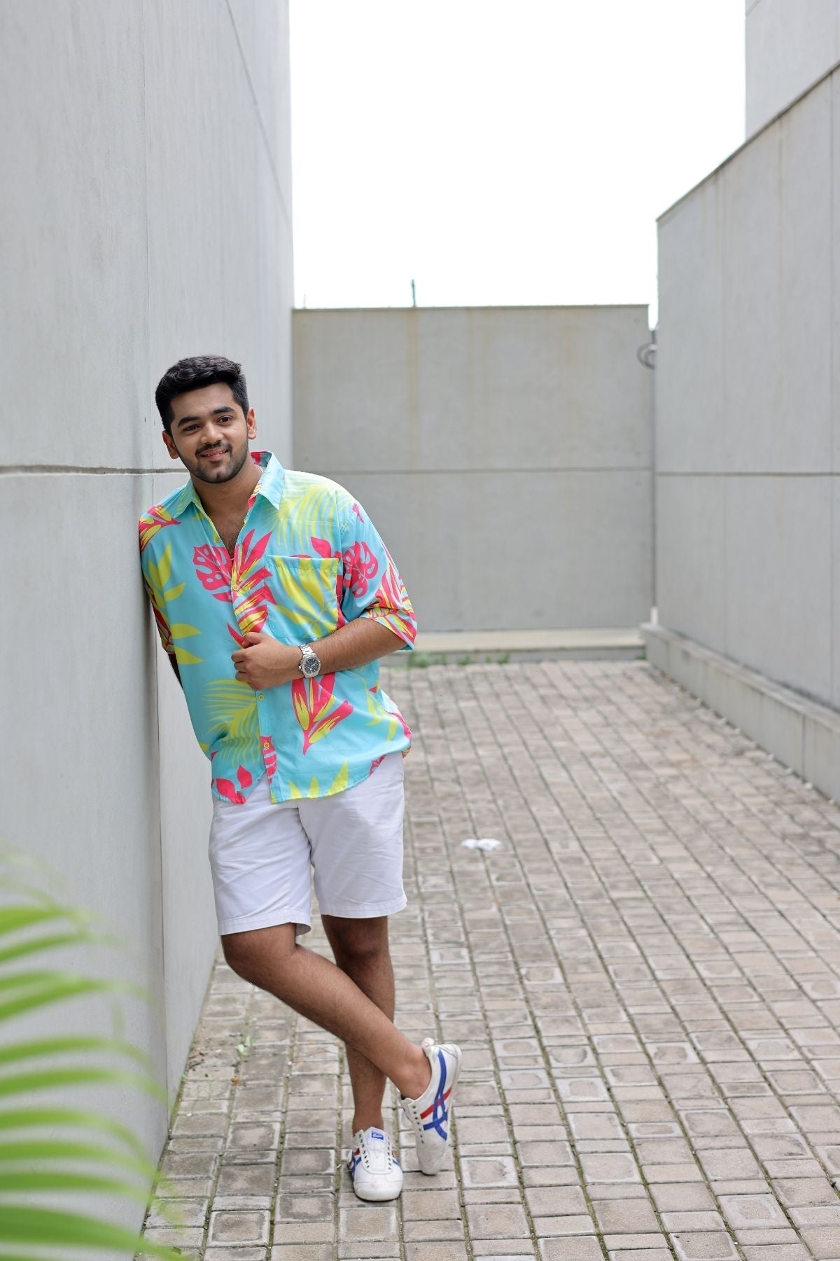 NEON PALM TRESS COUPLE SET
