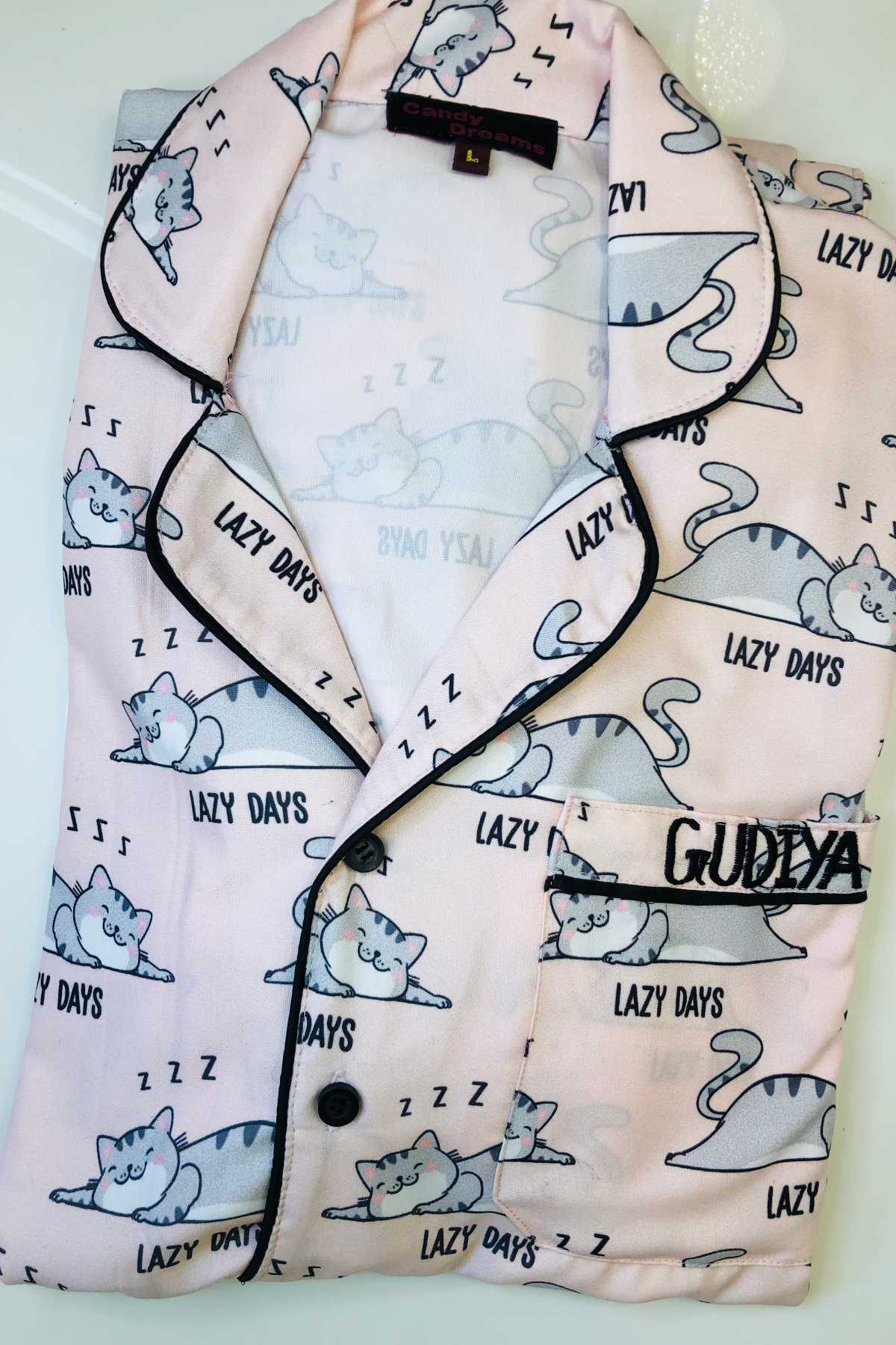 SILLY CATS KIDS NIGHTSUITS SET