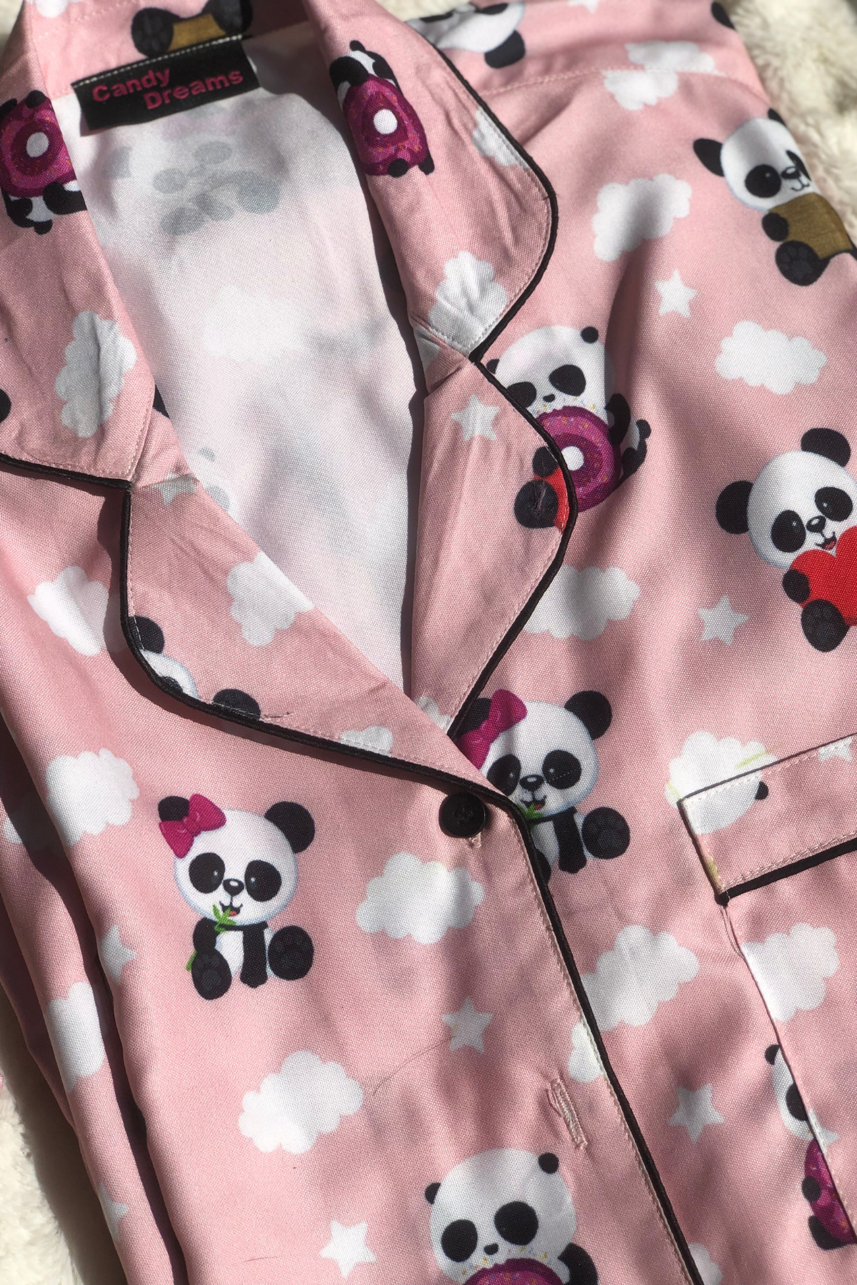 BLUSH PANDA FAMILY NIGHTSUITS SET