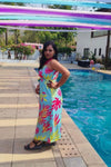 NEON PALM CINCO WOMEN DRESS