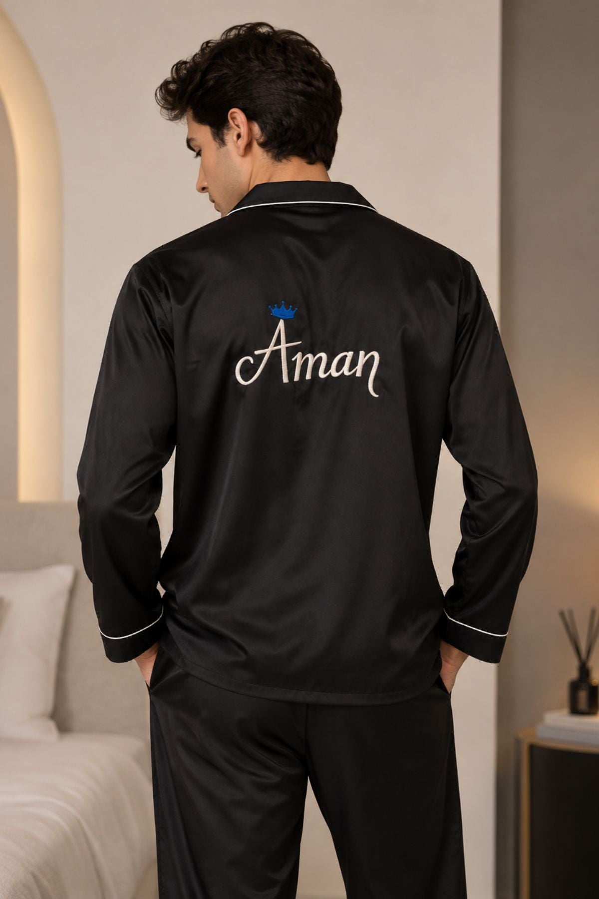 ELEGANT TWILIGHT COUPLE NIGHTSUITS SET