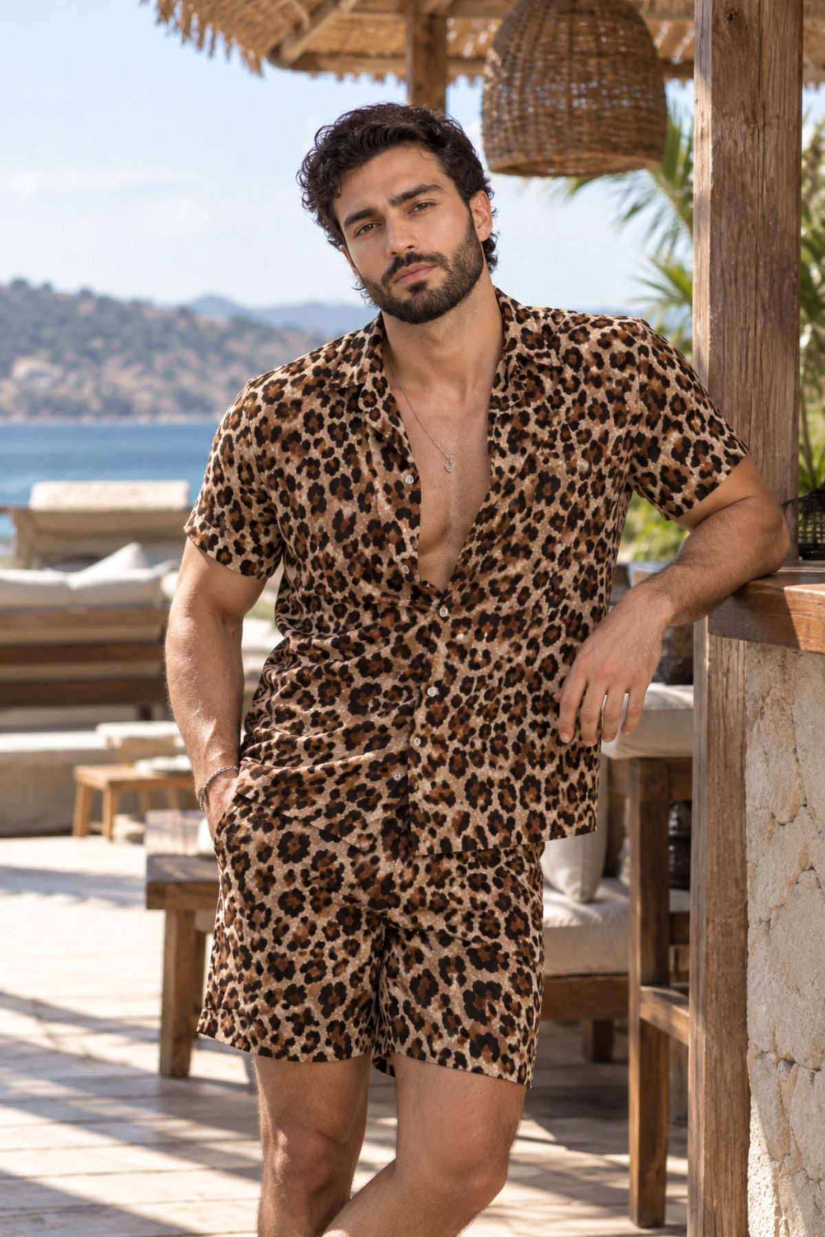 LEOPARD LUXE MEN COORDS SET