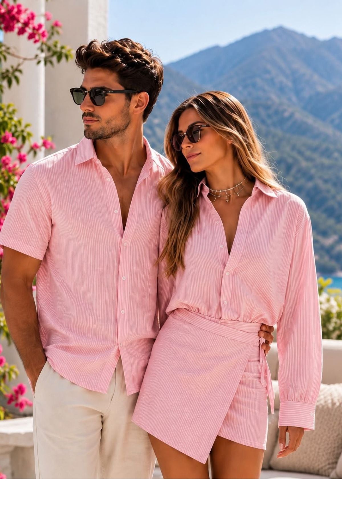 Classic Stripes Couple Set