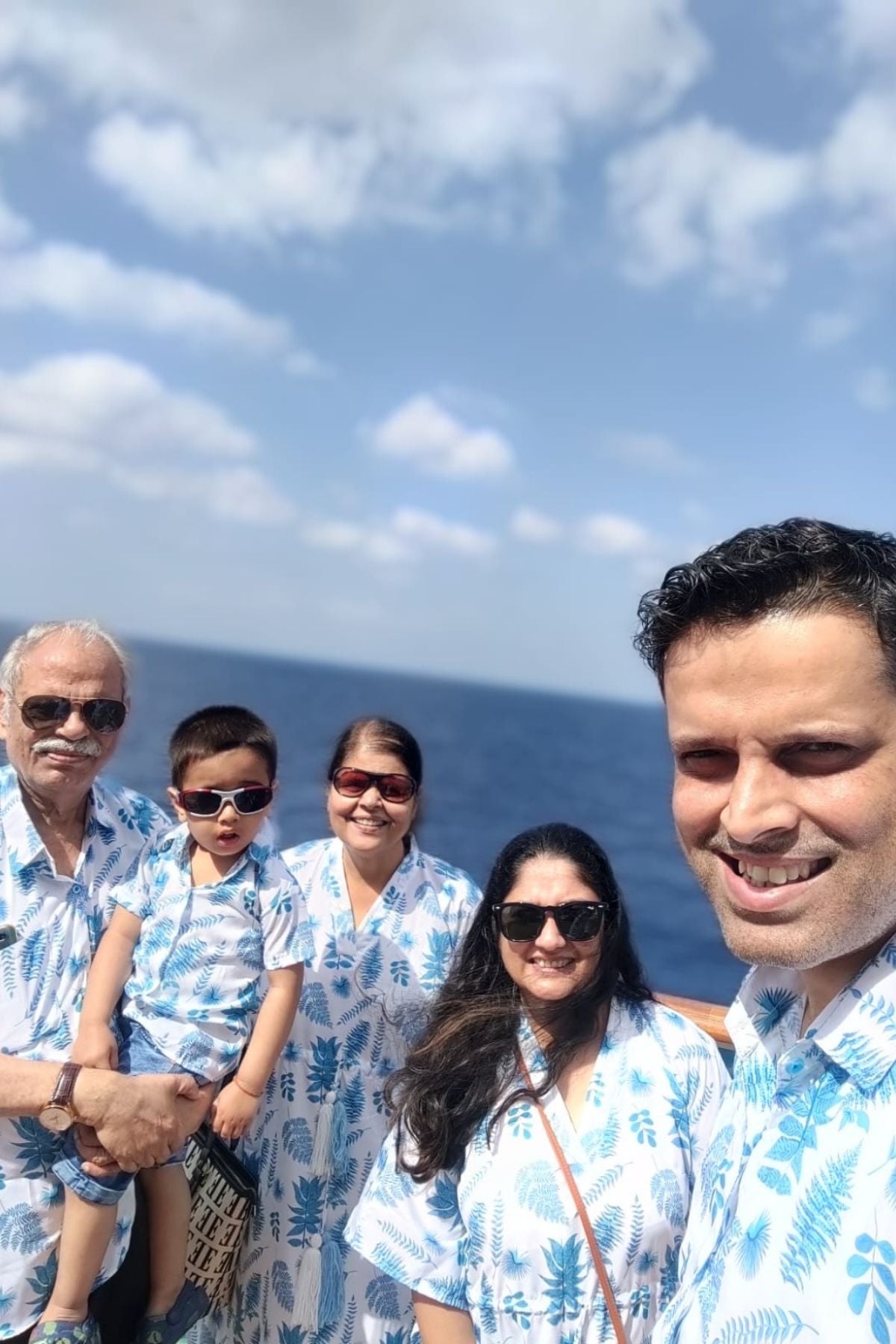 BLUE SAGE DOS WOMEN KAFTAN