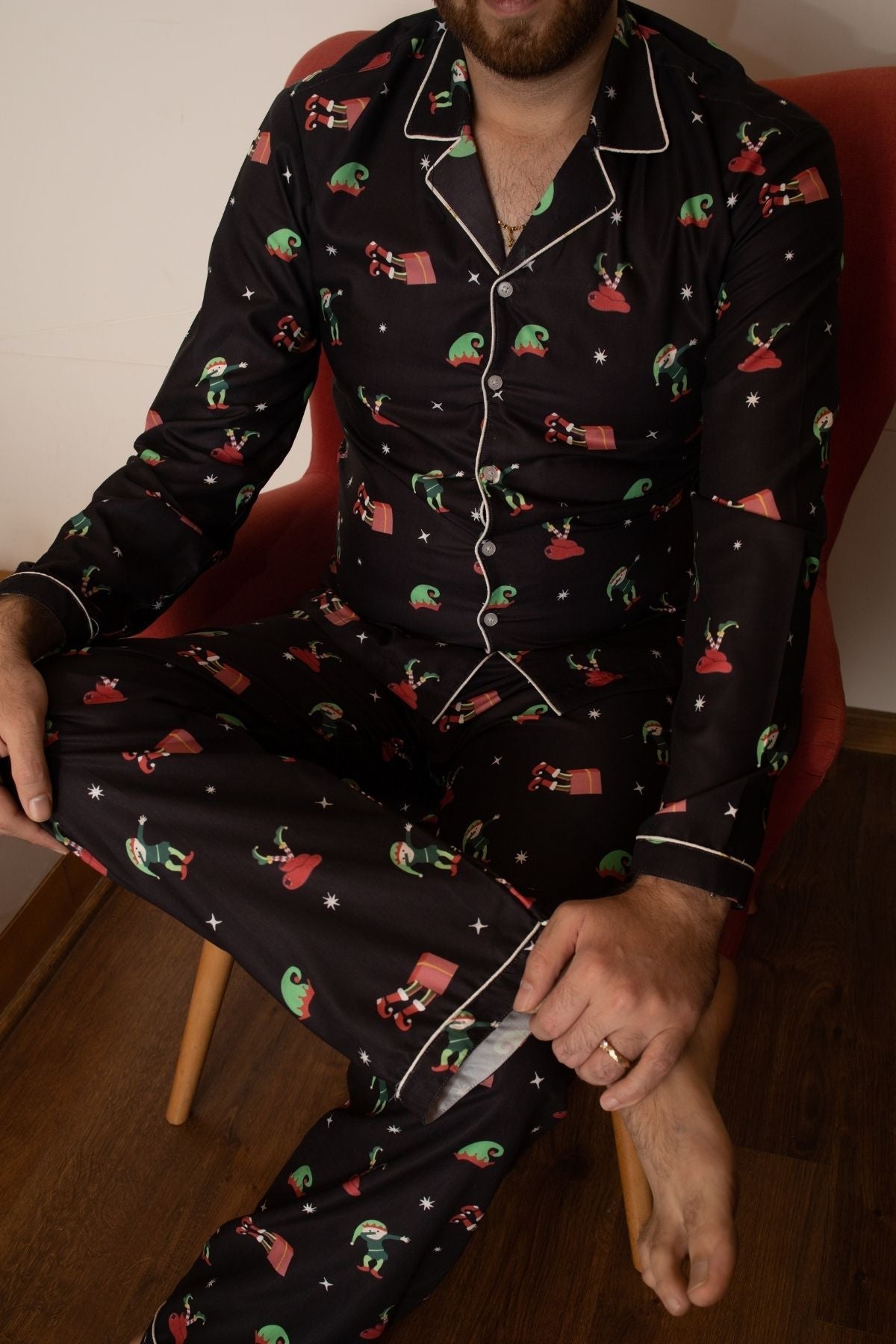 HOLLY JOLLY  FAMILY NIGHTSUITS SET