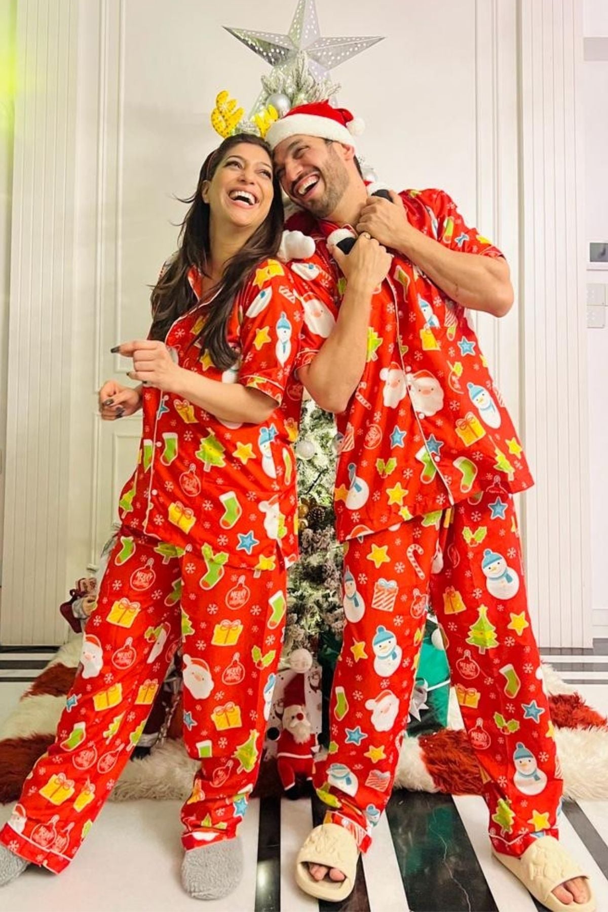 SNOWY SNUGGLES GIRL NIGHTSUITS SET