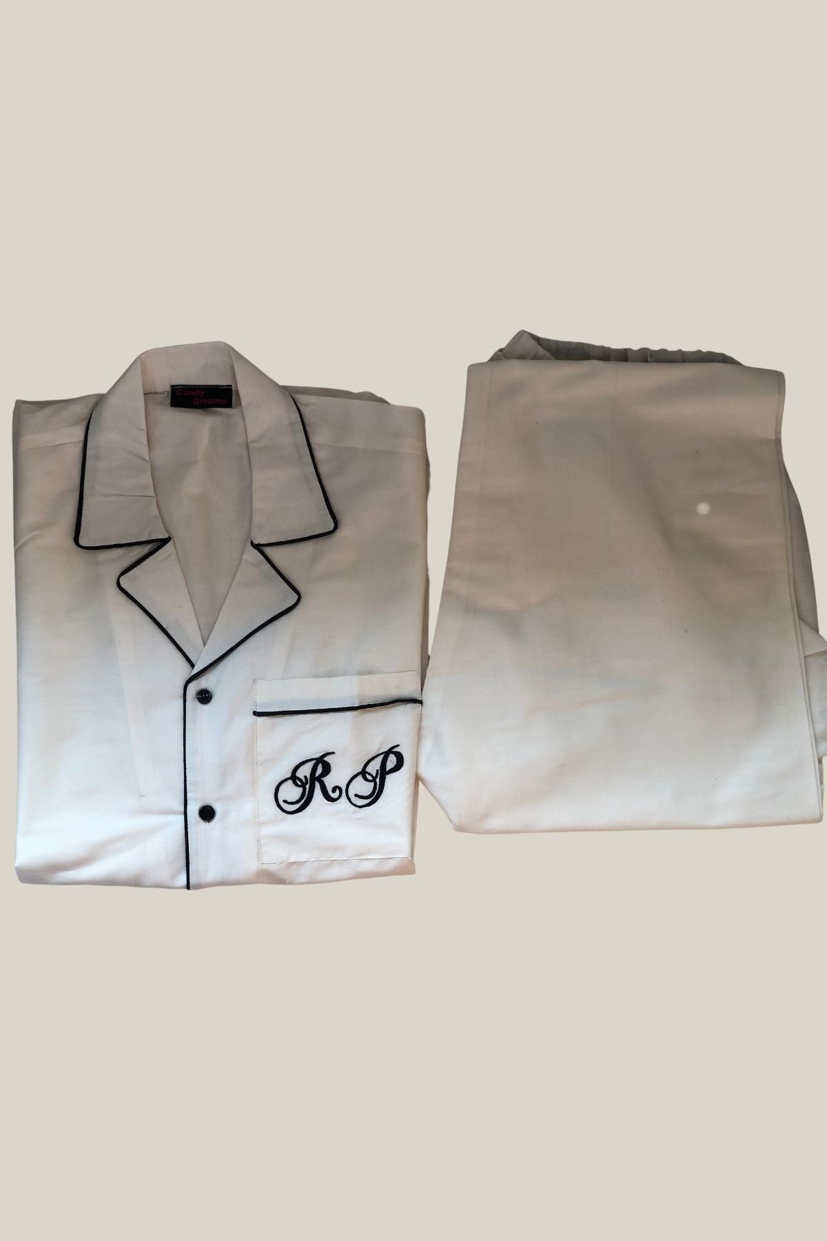 GHOST WHITE  MEN NIGHTSUITS SET