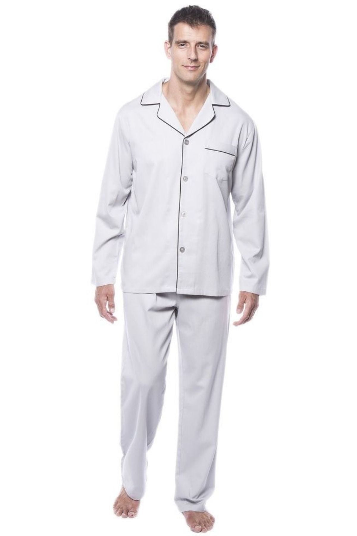 GHOST WHITE  MEN NIGHTSUITS SET