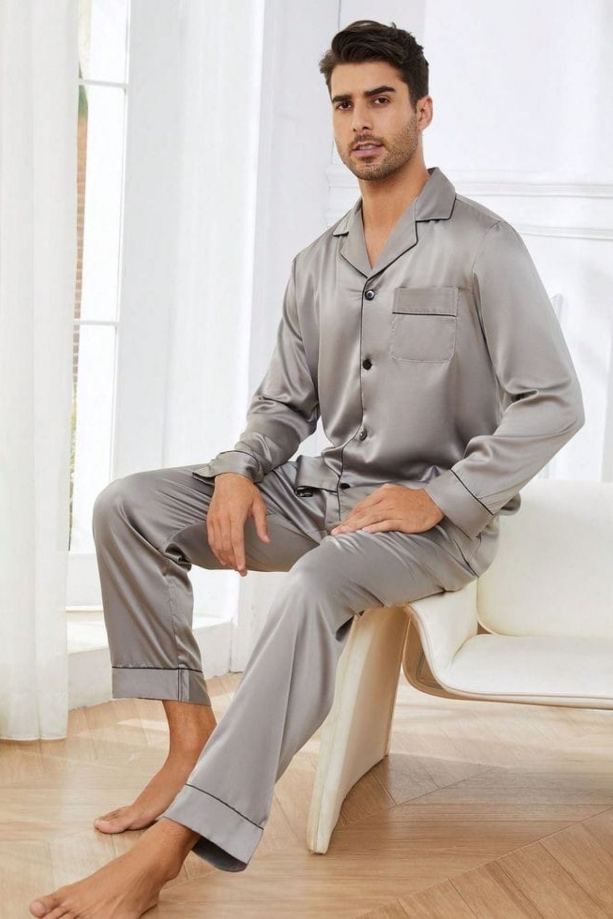 GREY MEN NIGHTSUITS SET