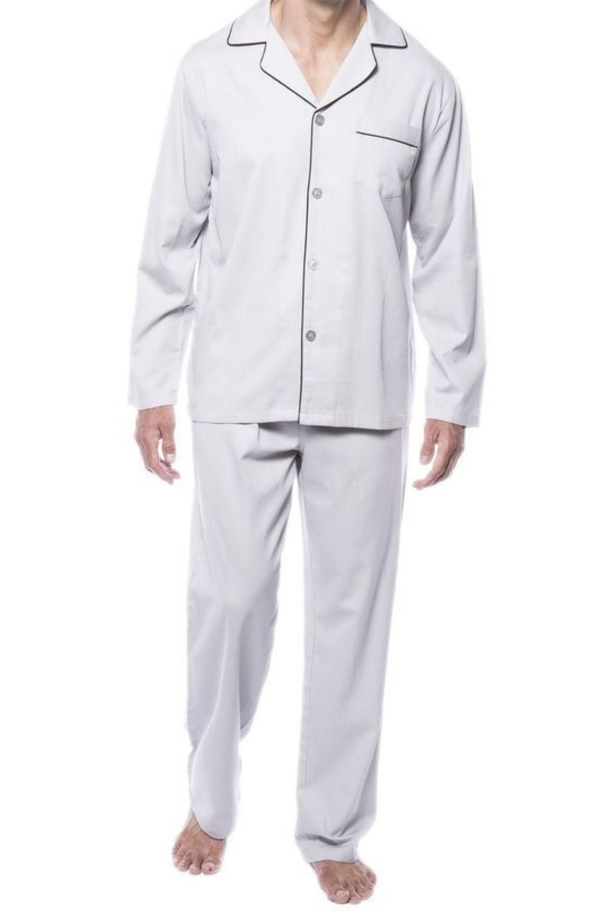 GHOST WHITE  MEN NIGHTSUITS SET