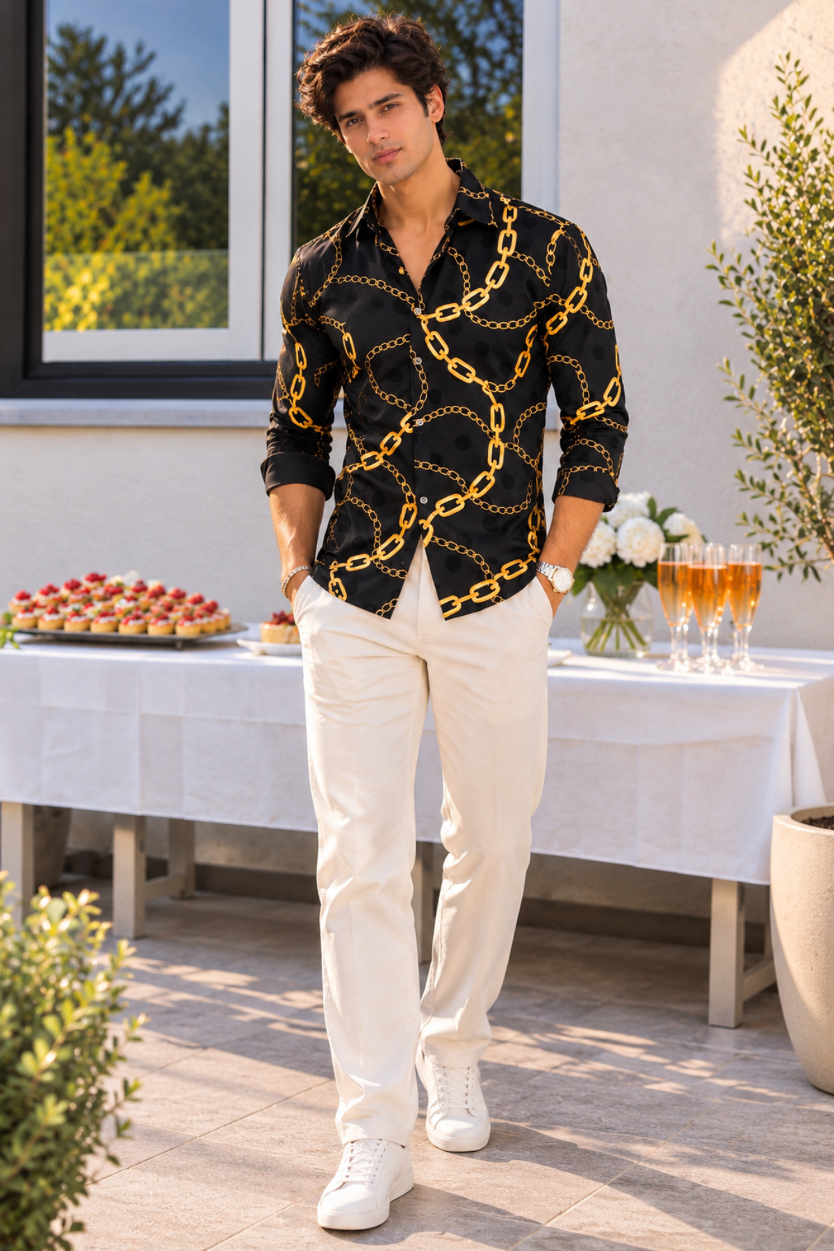 Chain Luxe Men's Shirt