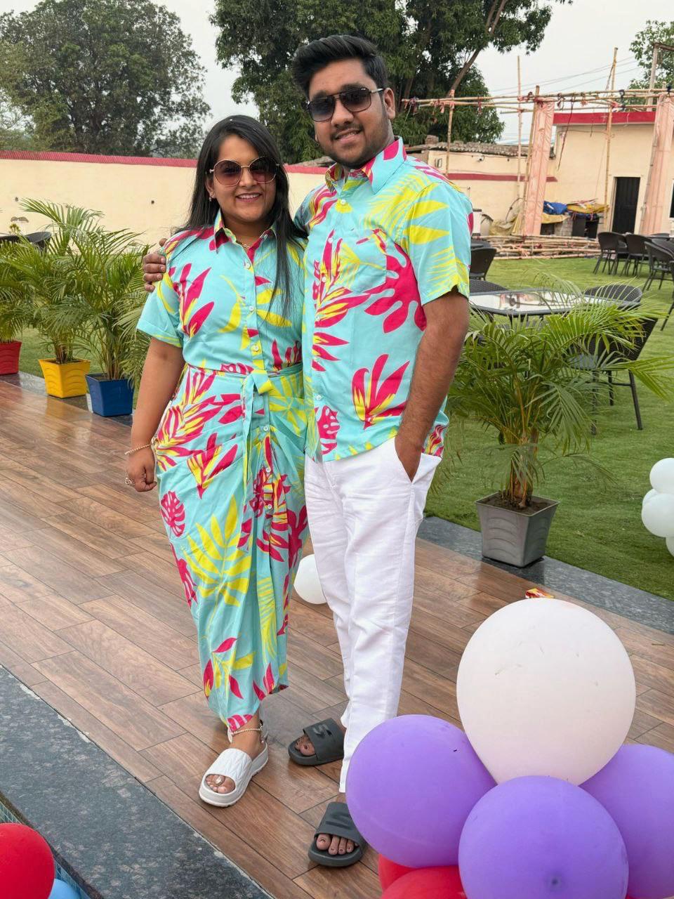 NEON PALM MEN SHIRT