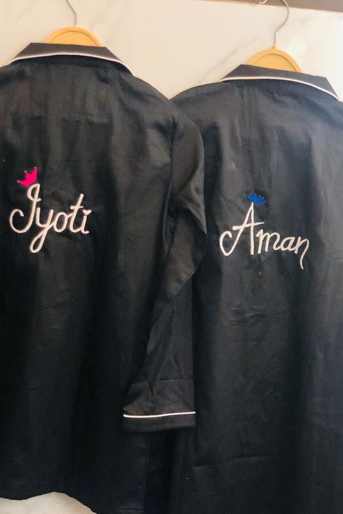 ELEGANT TWILIGHT COUPLE NIGHTSUITS SET