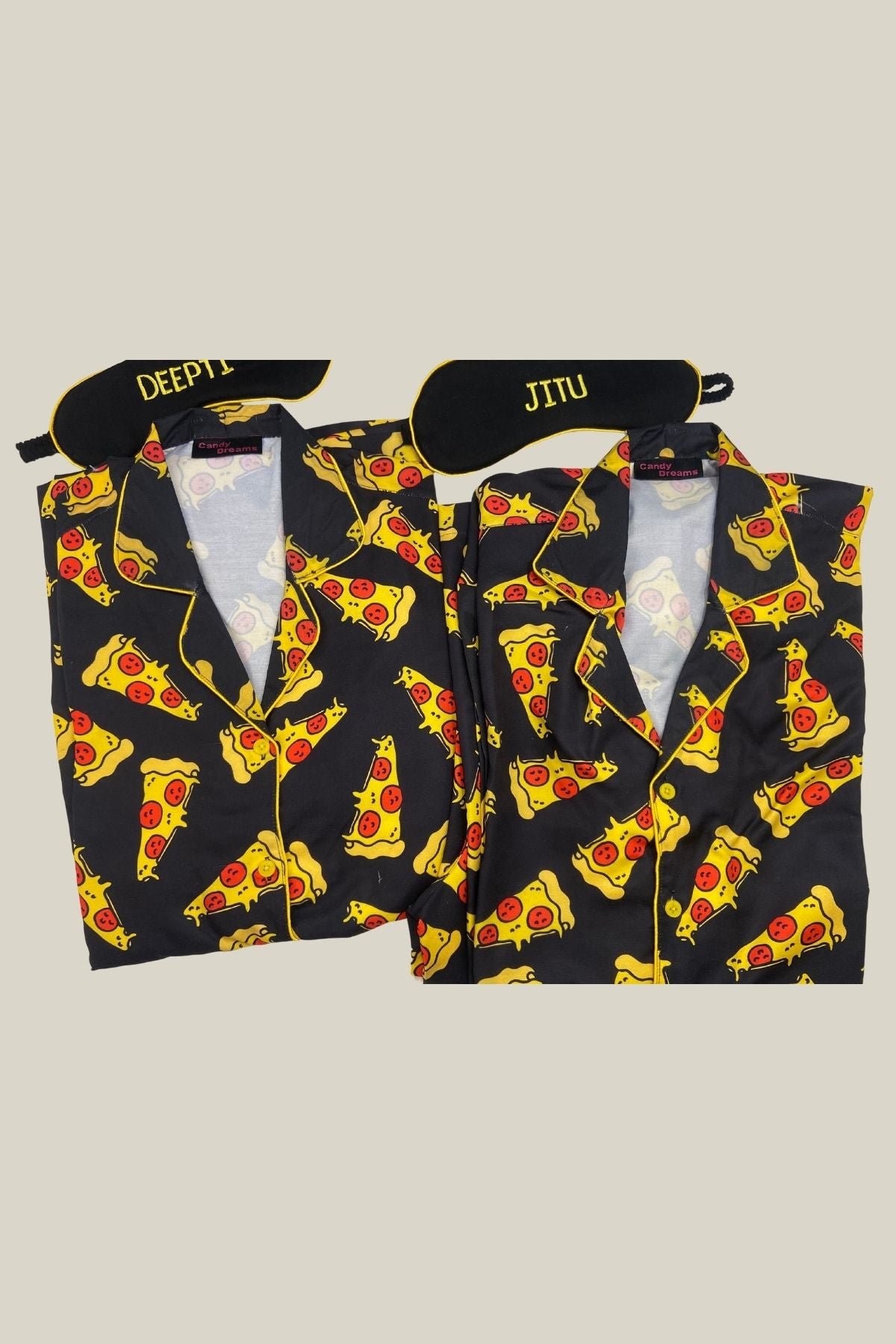 PIZZA DELIGHT MEN  NIGHTSUITS SET