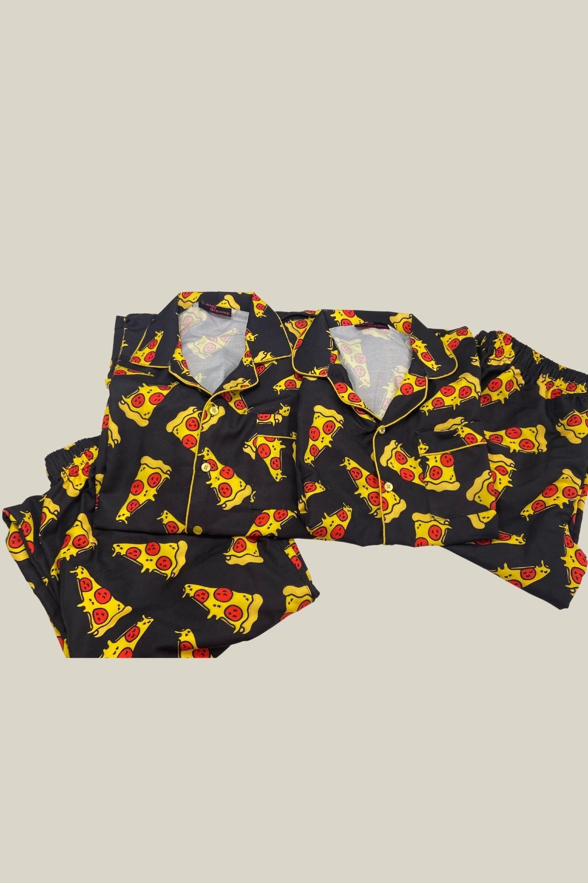 PIZZA DELIGHT MEN  NIGHTSUITS SET
