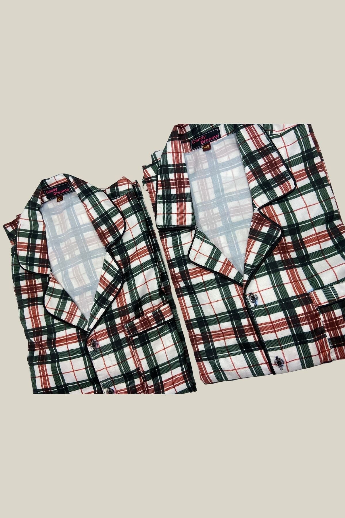 BLACK RED STRIPES MEN NIGHTSUITS SET