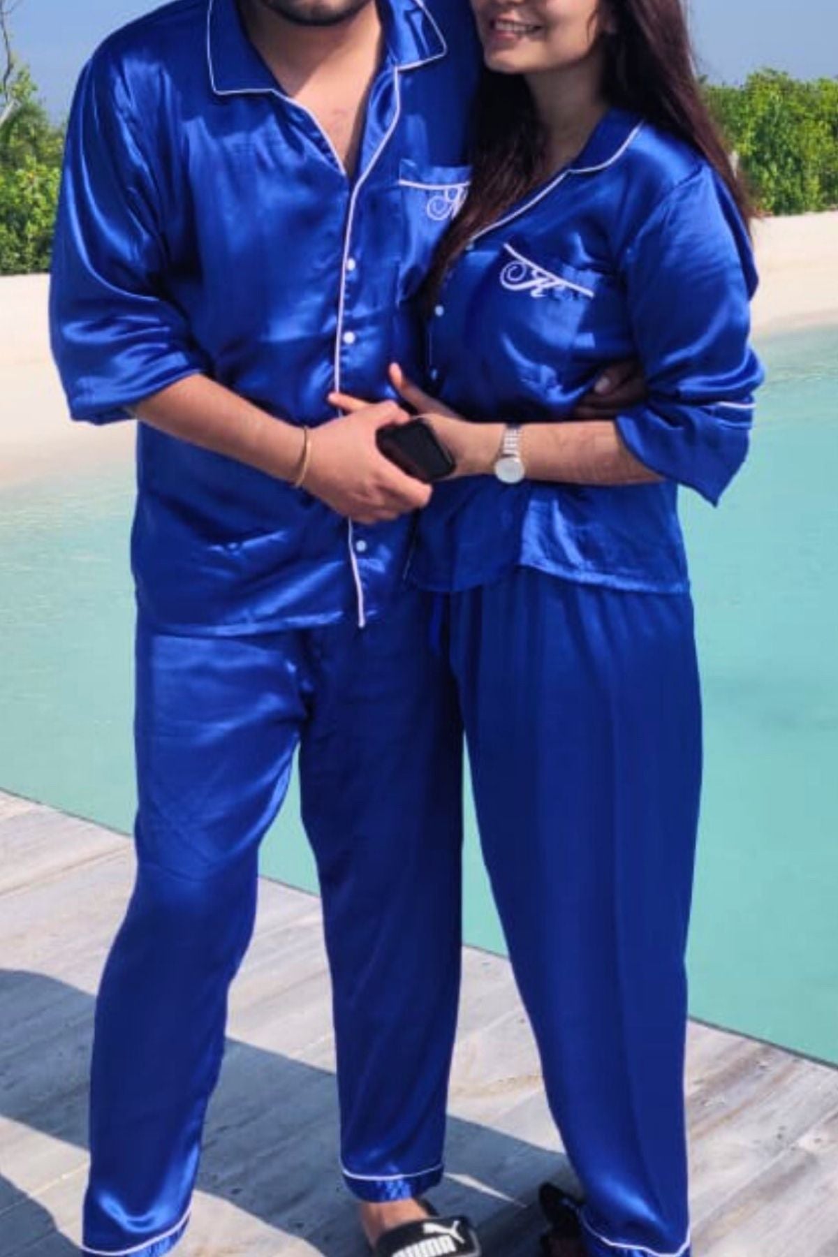 AZURE DREAM COUPLE NIGHTSUITS SET