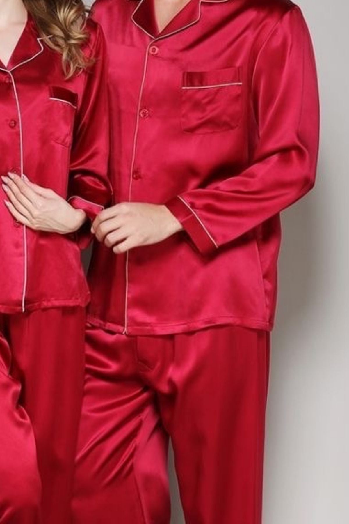 CHERRY RED MEN NIGHTSUITS SET
