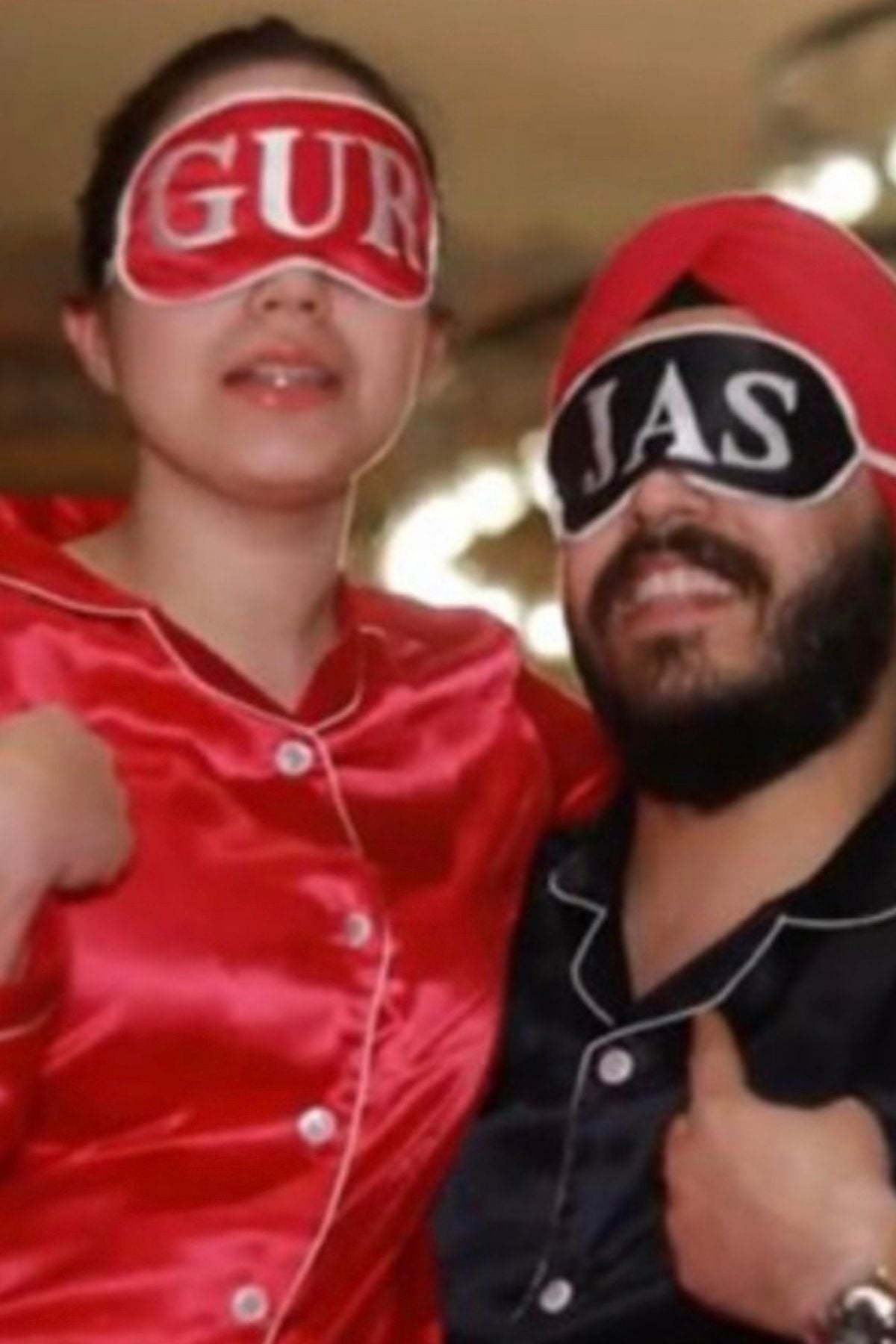 CLASSIC RED BLACK MEN NIGHTSUITS SET