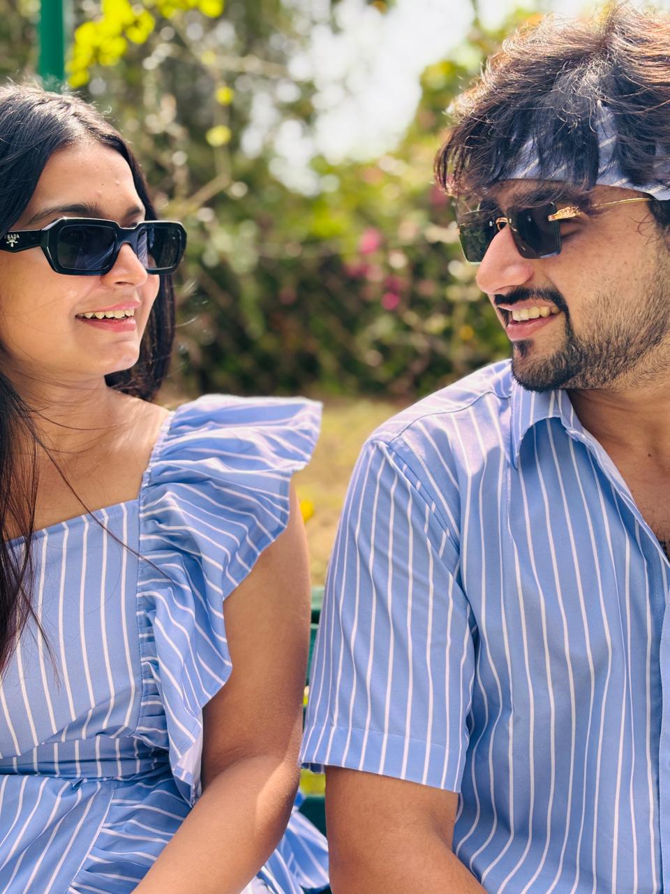 CHASING STRIPES COUPLE SET