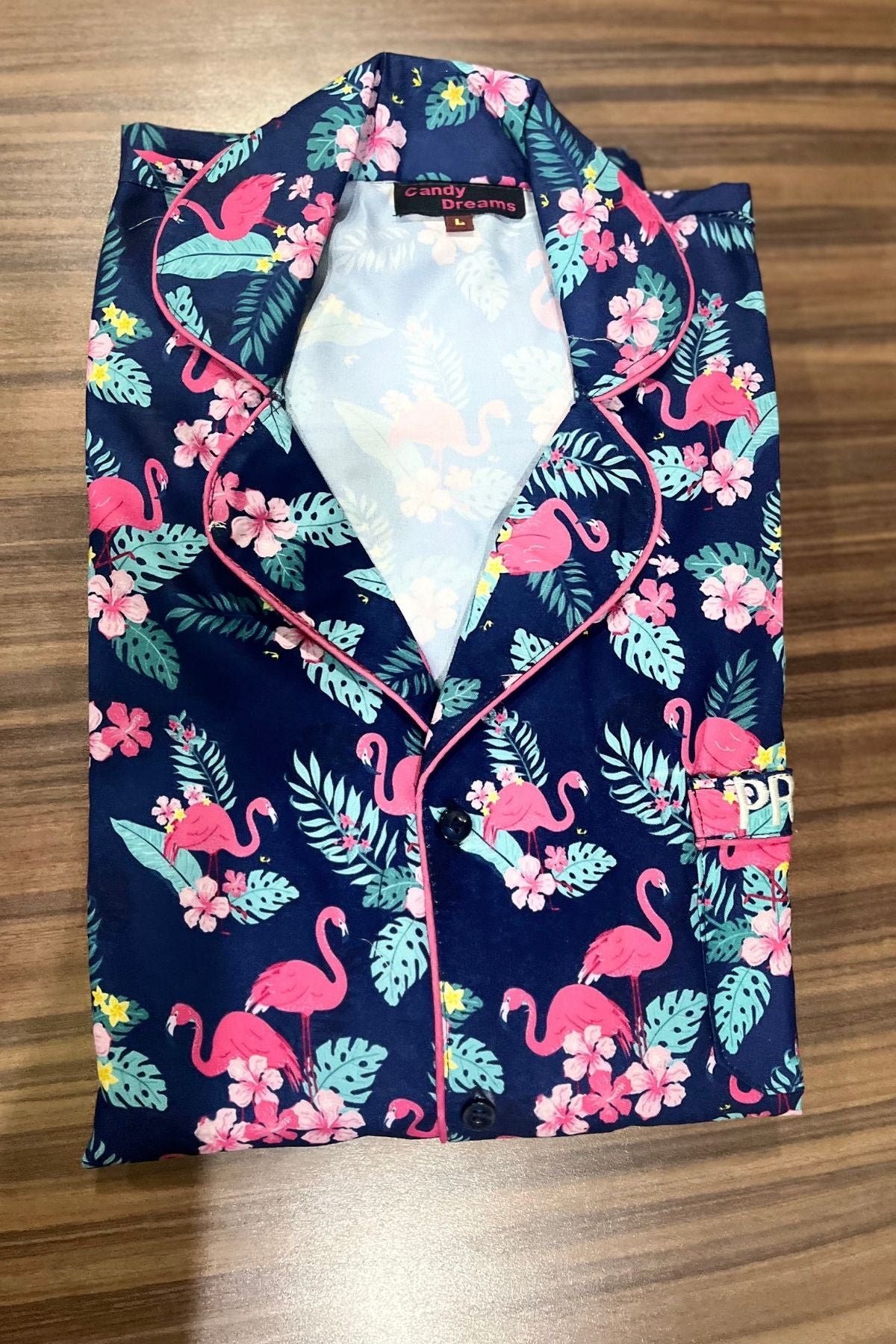 FLAMINGO FLING WOMEN NIGHTSUITS SET