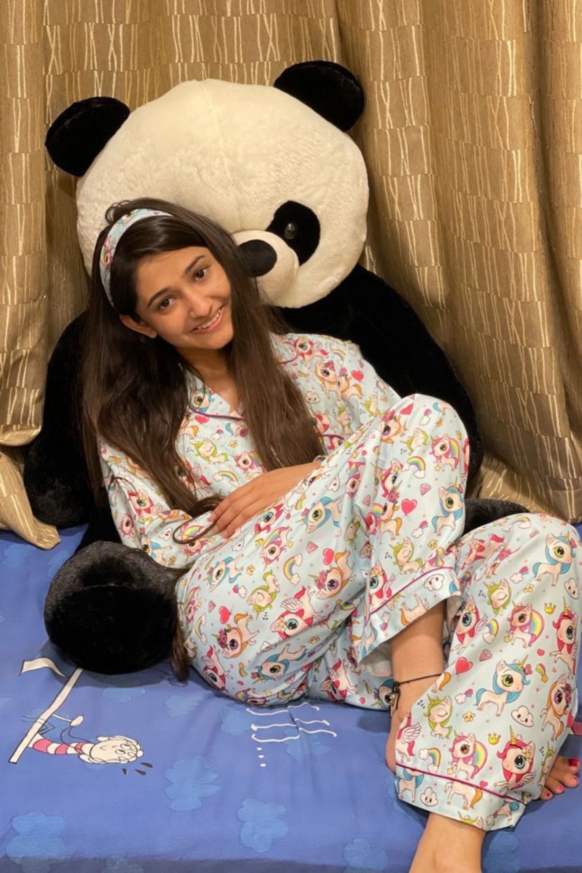 DASHING UNICORN WOMEN NIGHTSUITS SET