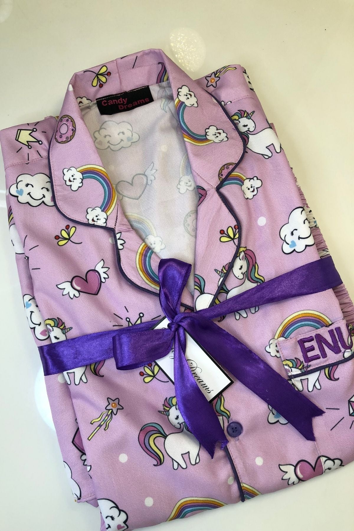GLAMOUROUS UNICORN WOMAN NIGHTSUITS SET