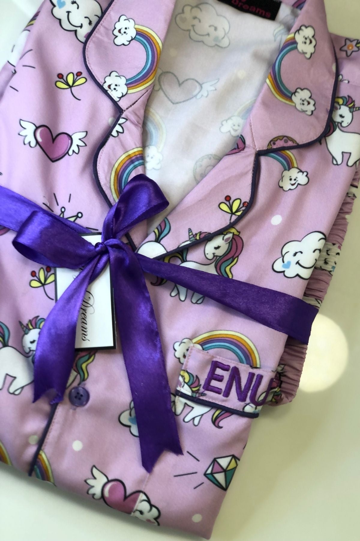 GLAMOUROUS UNICORN WOMAN NIGHTSUITS SET