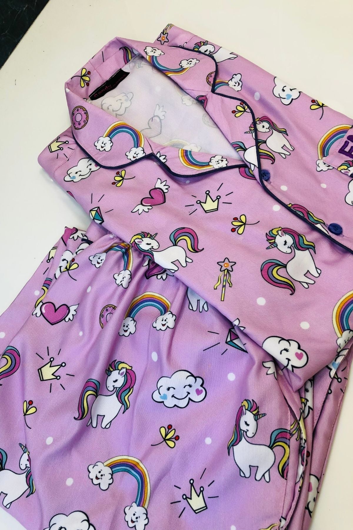 GLAMOUROUS UNICORN WOMAN NIGHTSUITS SET