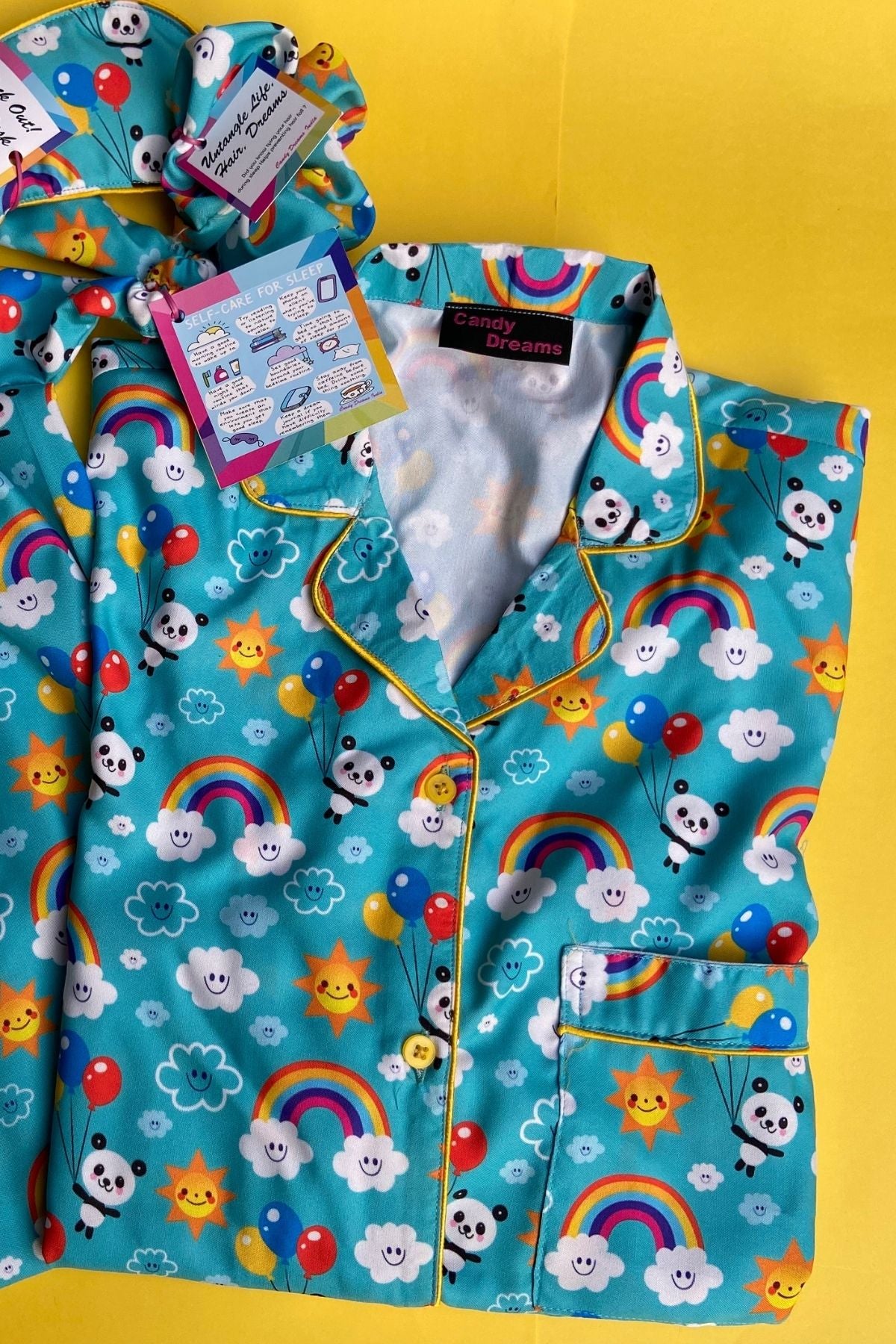 HAPPY RAINBOW WOMEN NIGHTSUITS SET
