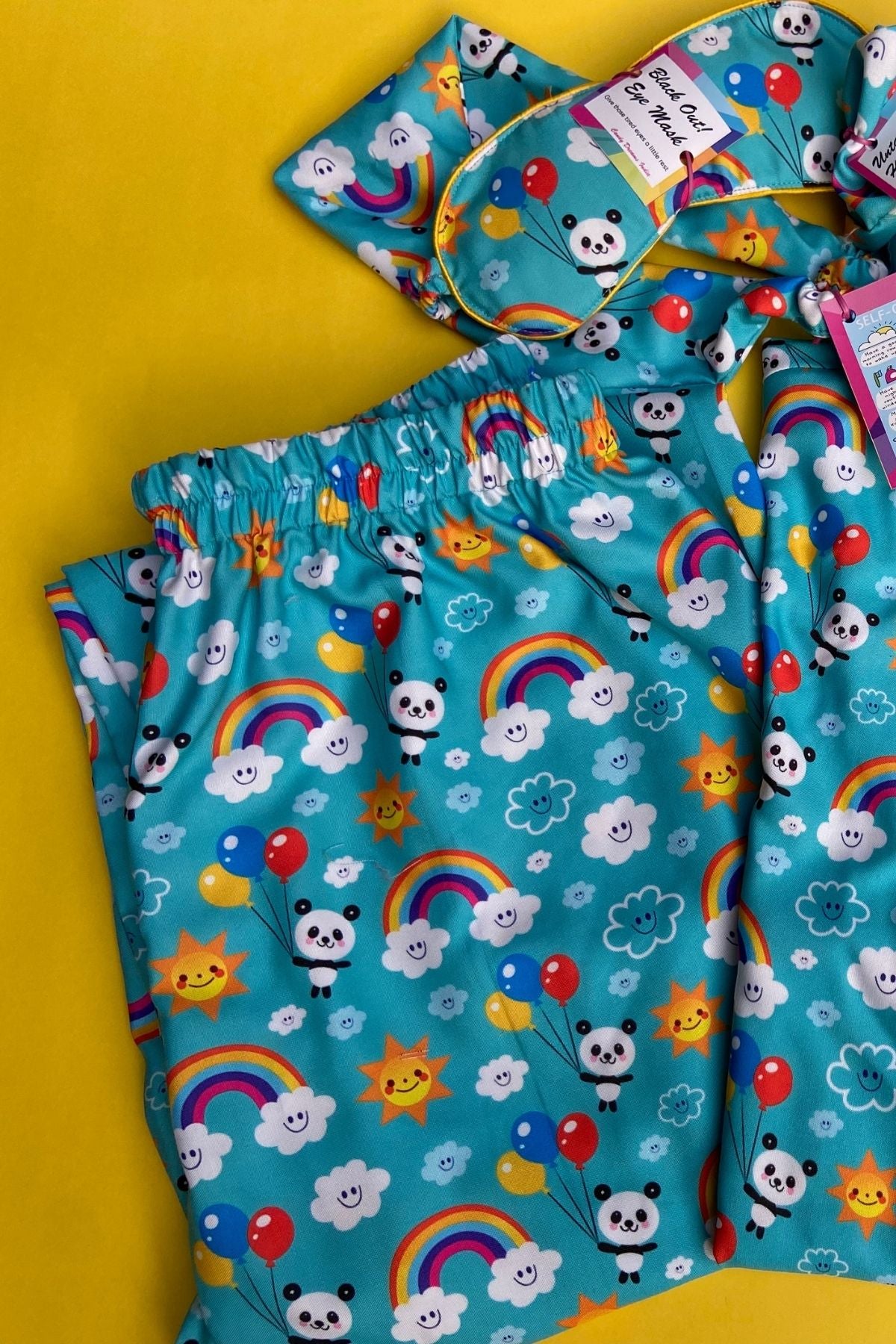 HAPPY RAINBOW WOMEN NIGHTSUITS SET