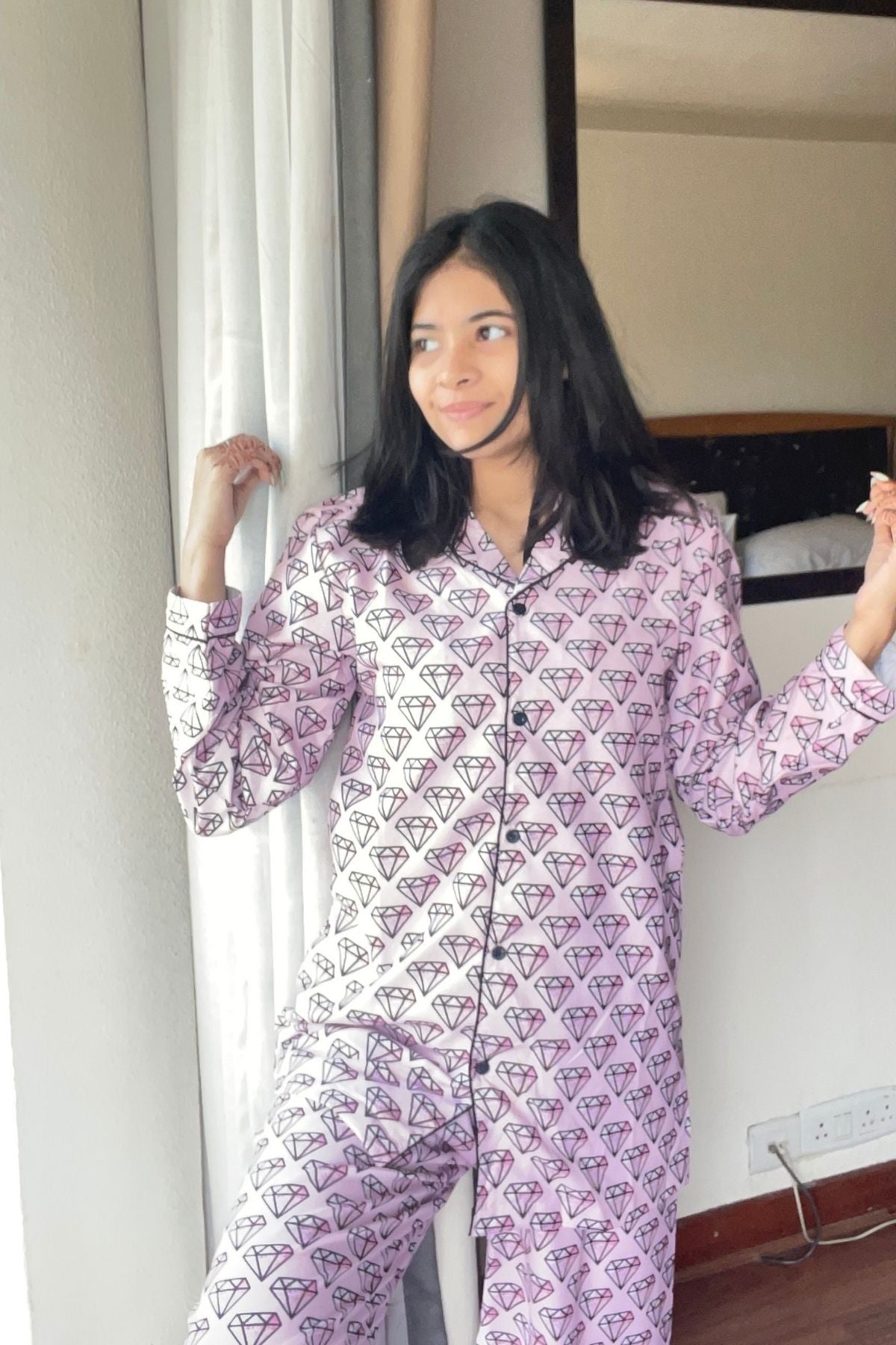 PINK DIAMOND WOMEN NIIGHTSUITS SET